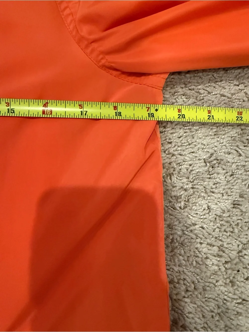 Lauren Ralph Lauren Women’s Small Orange Lightweight Button Front Raincoat